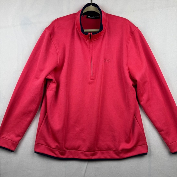 Under Armour Golf Pullover XXL Mens 1/4 Zip Athletic Training Top Shirt - Picture 1 of 9